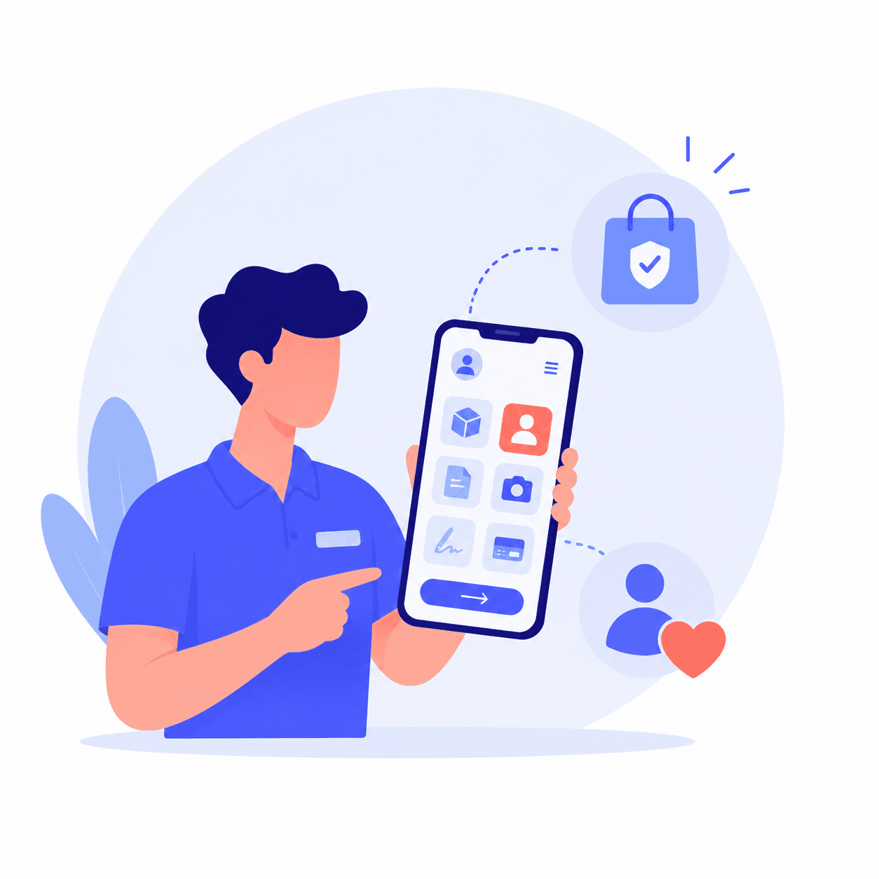 Application vendeur dédiée